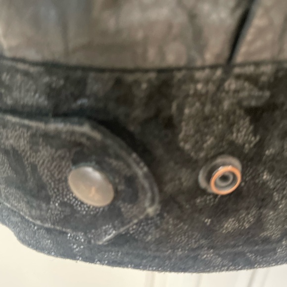 Winlit Women's Vintage Retro 80s 90s
Black Leather Jacket puffer, Size small - Picture 5 of 13